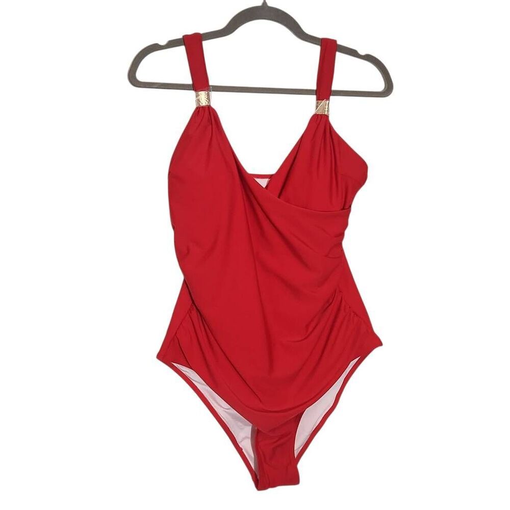 RXRXCOCO Red One-Piece Swimsuit with Ruched Sides NWOT Size XL